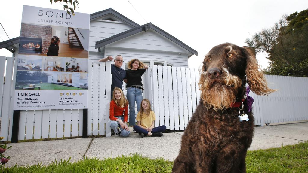 Dog helping owners sell home