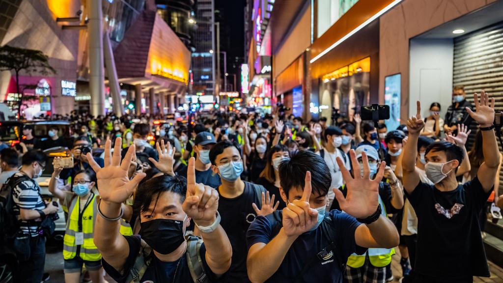 Pro-Democracy Protests Continue In Hong Kong Against China's National Security Law