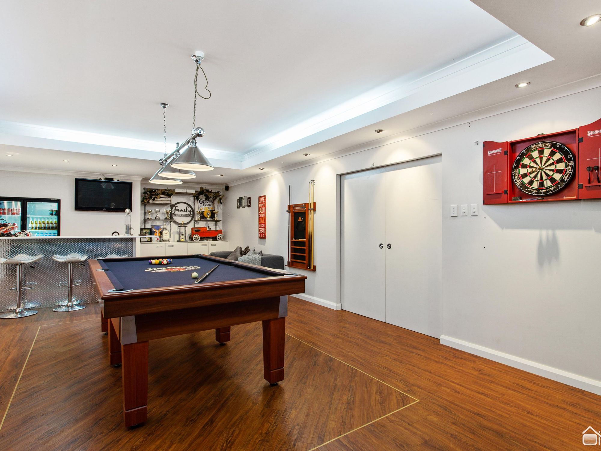 Man cave pool table