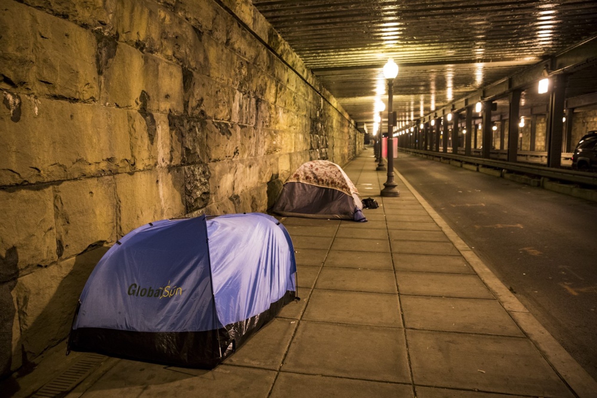 Homeless tents 