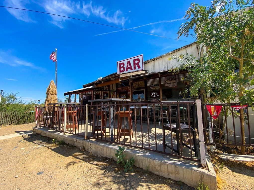 Old bar in Cleator ghost town Arizona