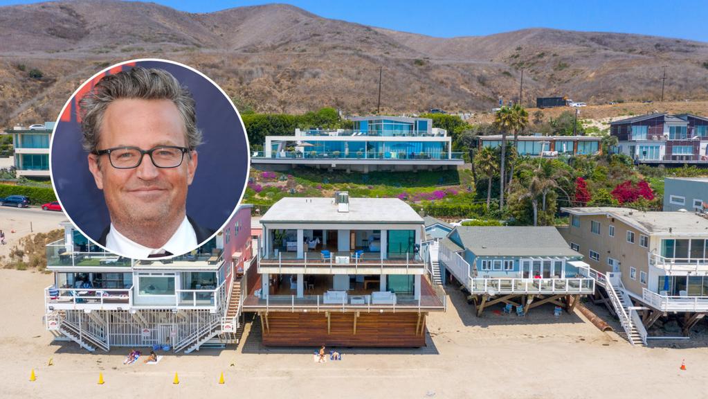 Actor Matthew Perry has put his Malibu beach house on the market for $20.7 million. Picture: Realtor