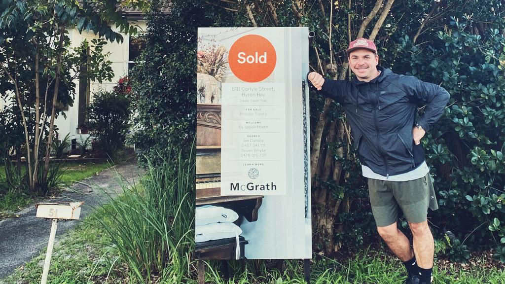 Sports agent Josh White of Lampoon buys in Byron Bay. Picture: supplied