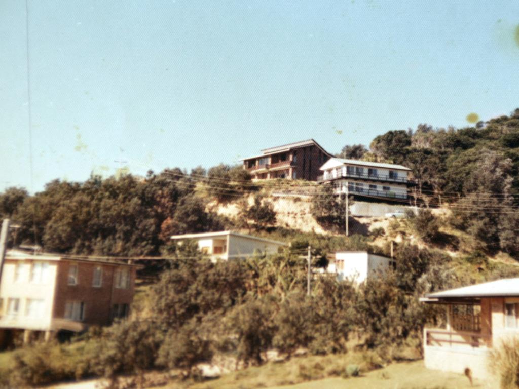 House (top left) at Byron Bay bought by former shop assistant Barbara Smith for $5200 in 1972 that is now worth more than $6 million 09 Aug 2006. real estate nsw