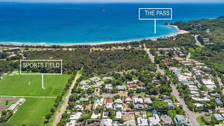 The sought-after real estate 'Golden Grid' in Byron Bay. Picture: Supplied