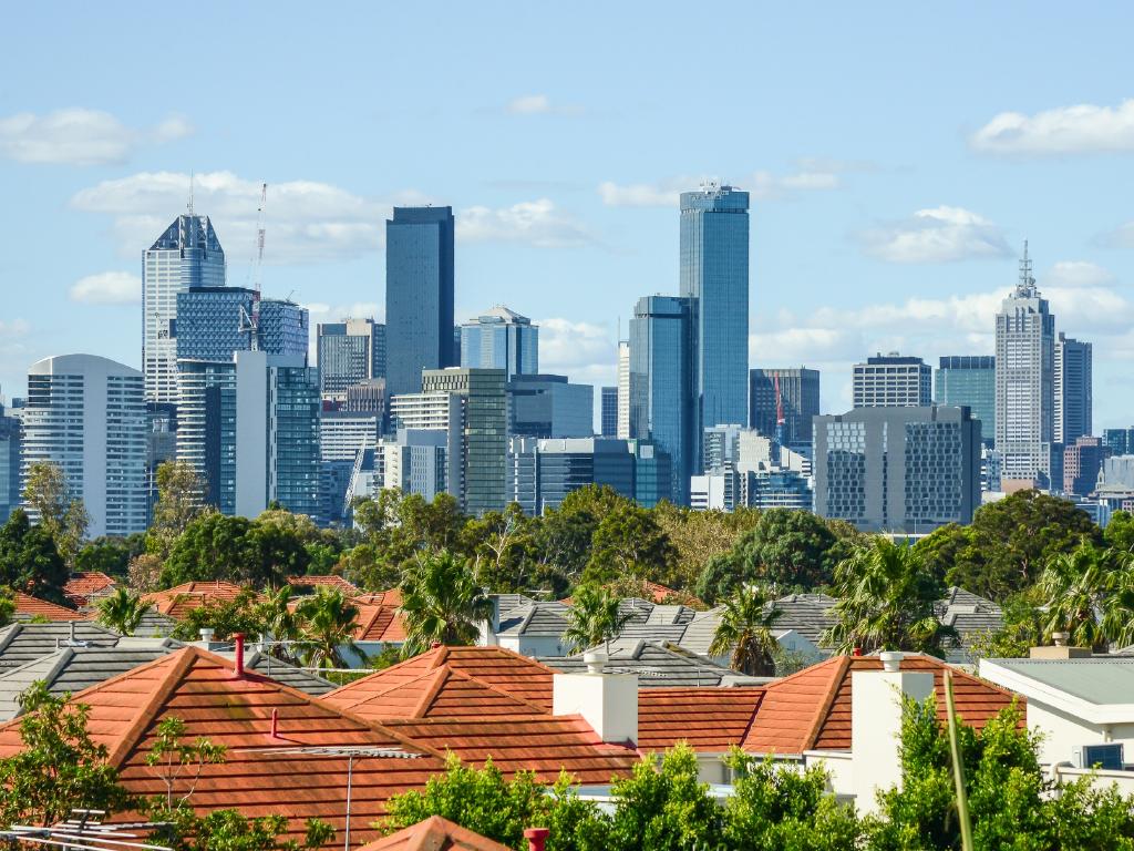 Skyline / cityscape view of Melbourne, Australia