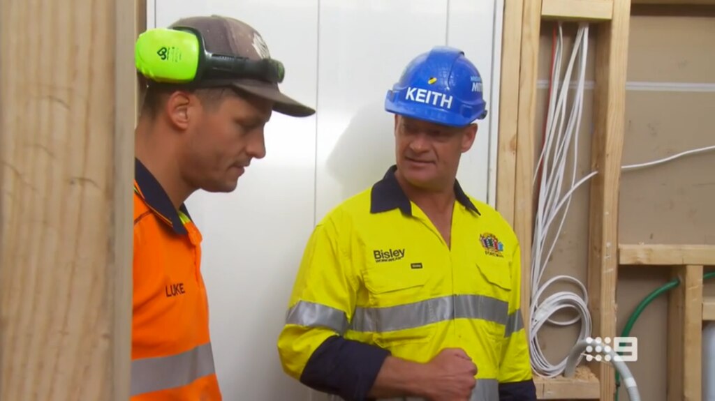 Keith tells Luke his builder's work is pathetic