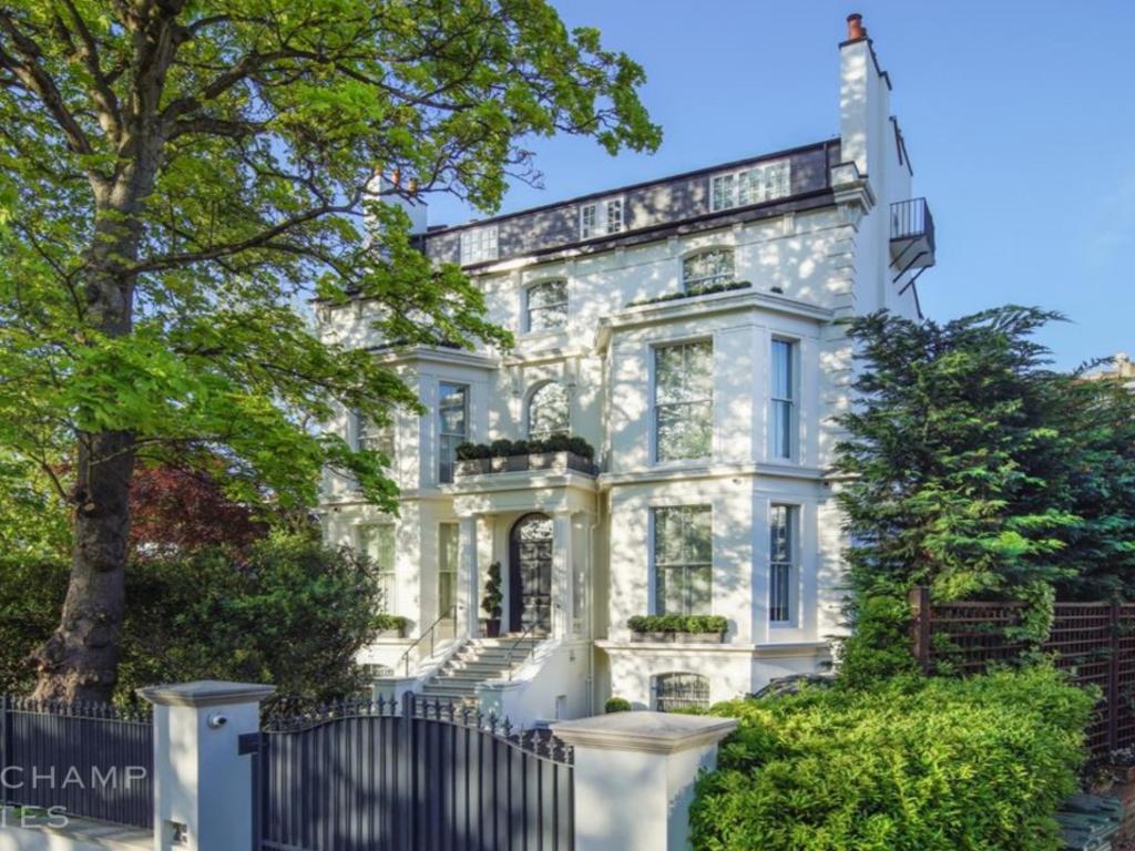 Rihanna’s eight-bed London pad on sale. Picture: