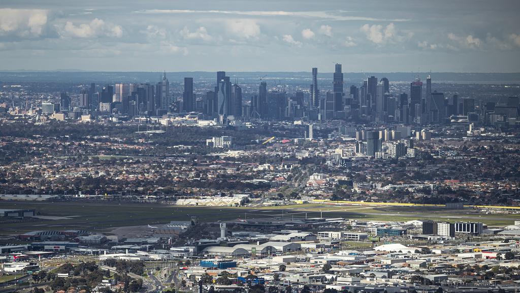 Aerial Views Of Melbourne Under Stage Four Coronavirus Restrictions