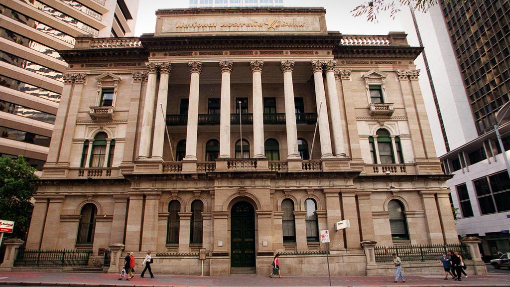 ## HAVE YOU /CHECKED COPYRIGHT /CLEARANCE ??  23 Oct 2002 : 308 Queen St (cnr Creek) National Australia Bank (NAB) headquarters picDerek/Moore - 1884 history buildings Brisbane qld street scene travel tourism